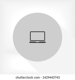 a laptop vector icon 10 eps , Lorem ipsum Flat design