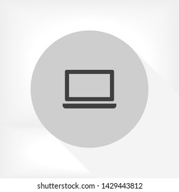 a laptop vector icon 10 eps , Lorem ipsum Flat design