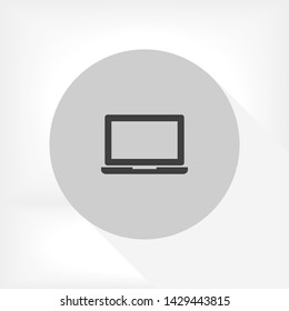 a laptop vector icon 10 eps , Lorem ipsum Flat design