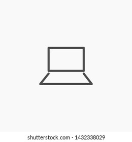 a laptop vector icon 10 eps , Lorem ipsum Flat design