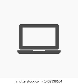 a laptop vector icon 10 eps , Lorem ipsum Flat design