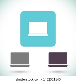 a laptop vector icon 10 eps