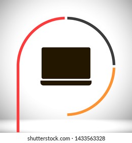 a laptop vector icon 10 eps