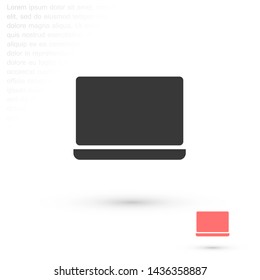 a laptop vector icon 10 eps