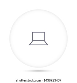 a laptop vector icon 10 eps , Lorem ipsum Flat design