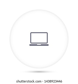 a laptop vector icon 10 eps , Lorem ipsum Flat design