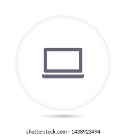 a laptop vector icon 10 eps , Lorem ipsum Flat design