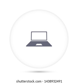 A laptop vector icon 10 eps, Flat design