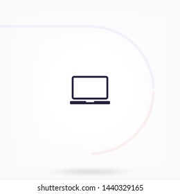 a laptop vector icon 10 eps , Lorem ipsum Flat design