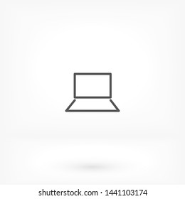 a laptop vector icon 10 eps , Lorem ipsum Flat design