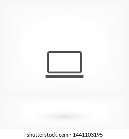 a laptop vector icon 10 eps , Lorem ipsum Flat design