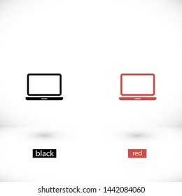 a laptop vector icon 10 eps , Lorem ipsum Flat design