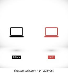 a laptop vector icon 10 eps , Lorem ipsum Flat design
