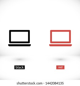 a laptop vector icon 10 eps , Lorem ipsum Flat design