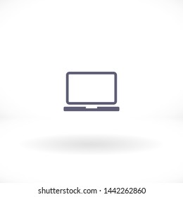 a laptop vector icon 10 eps , Lorem ipsum Flat design