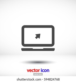 Laptop Vector icon 10 EPS