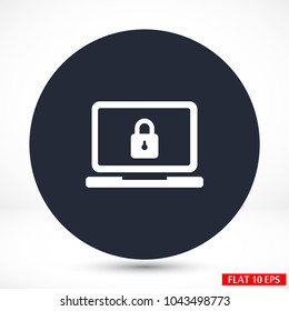 Laptop  vector icon 
