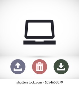 Laptop  vector icon