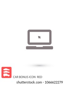 Laptop  vector icon