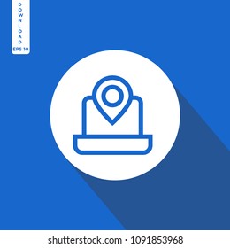Laptop vector icon
