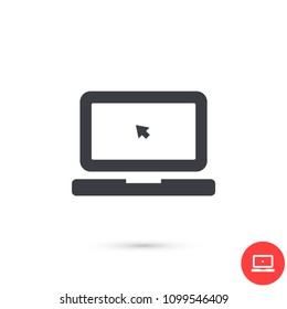 Laptop  vector icon