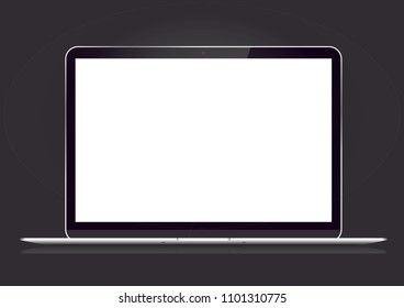 a laptop, vector icon