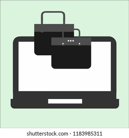laptop vector icon