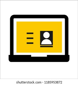 laptop vector icon