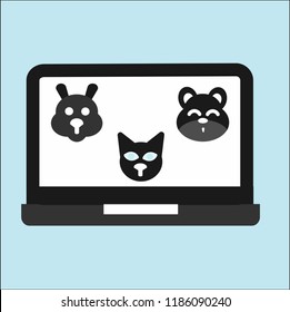 laptop vector icon