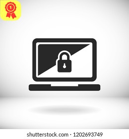 Laptop  vector icon 