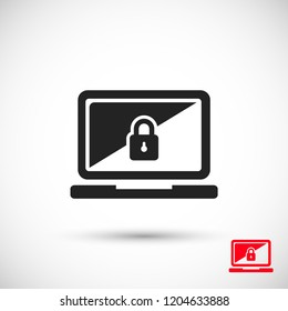 Laptop  vector icon 