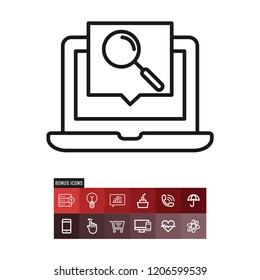 Laptop vector icon