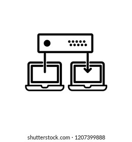 Laptop vector icon