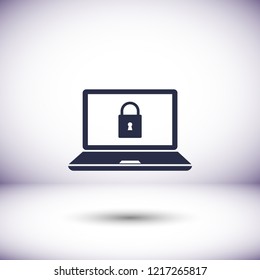 Laptop  vector icon