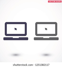 Laptop  vector icon