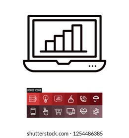 Laptop vector icon