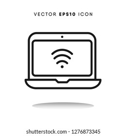 Laptop vector icon