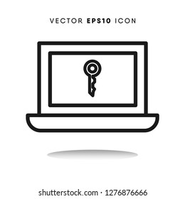 Laptop vector icon