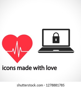 Laptop  vector icon