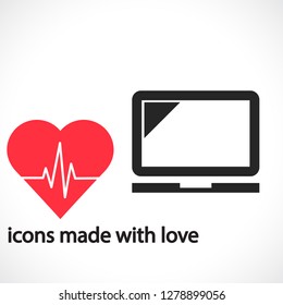 Laptop  vector icon