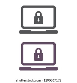 Laptop  vector icon 