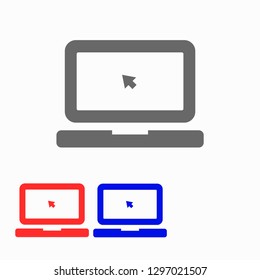 Laptop  vector icon