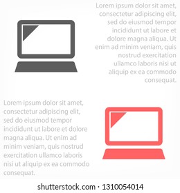 Laptop  vector icon