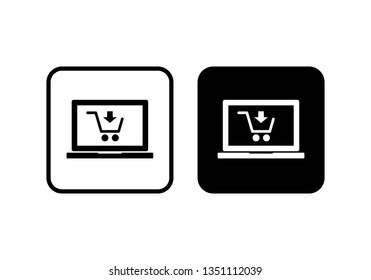 Laptop vector icon