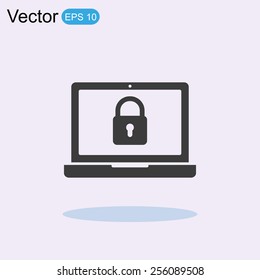 Laptop vector icon