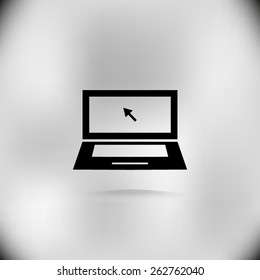 laptop - vector icon
