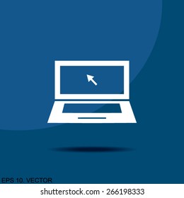laptop - vector icon