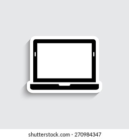 Laptop - vector icon