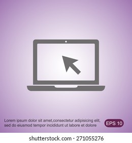 Laptop vector icon