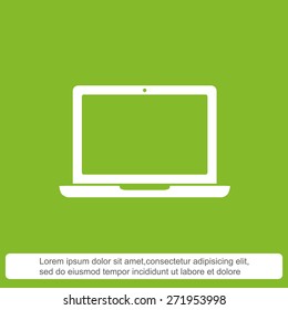 Laptop vector icon